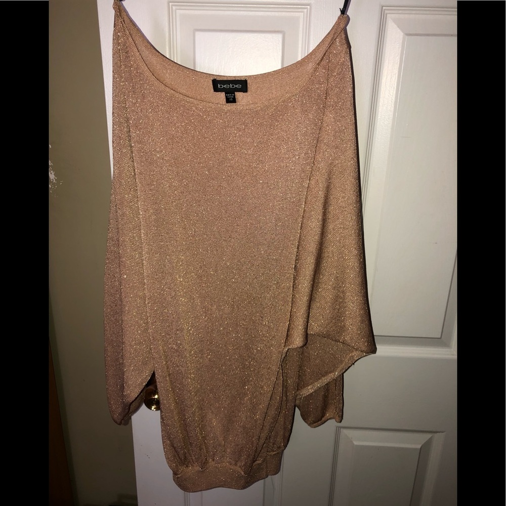 Beautiful gold off the shoulder top